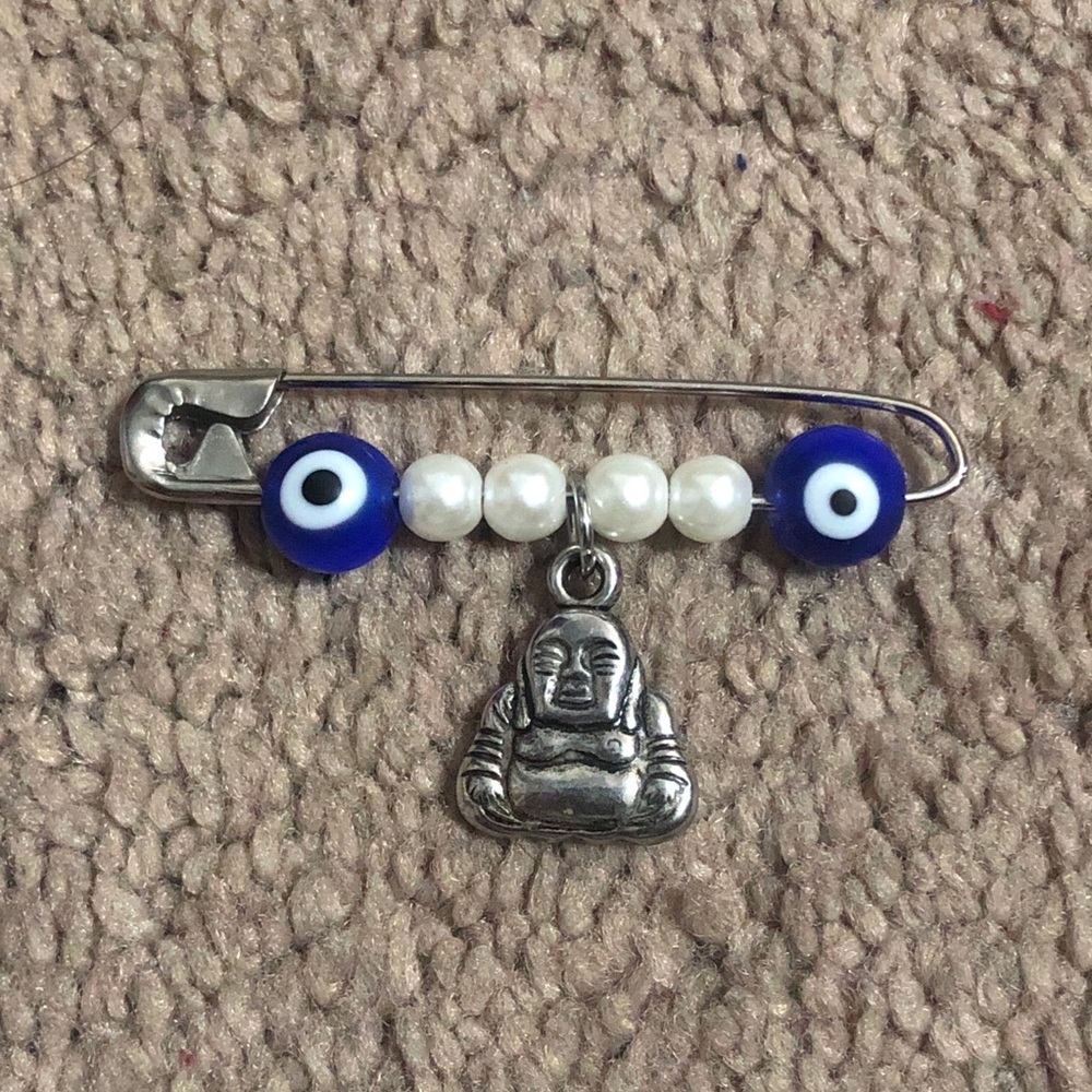 Evil eye bag pin